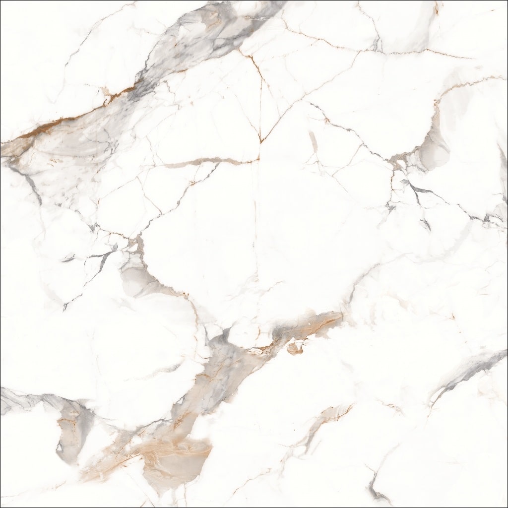 Brilliant Carrara White Grey Marble Tiles - Matt