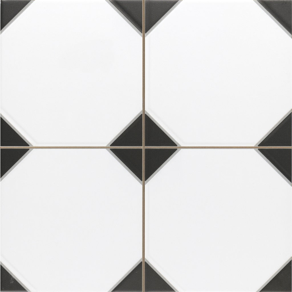 Canterbury Black Octagon Tiles