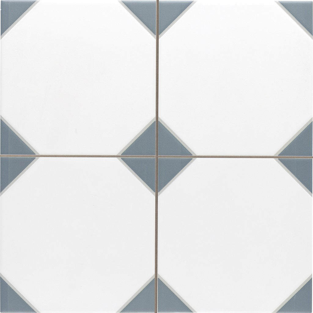 Canterbury Blue Octagon Tiles