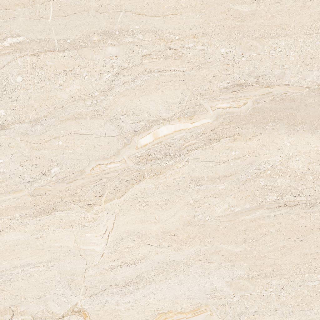 Dyna Large Cream Floor Tiles - Gloss, Rectified, Porcelain