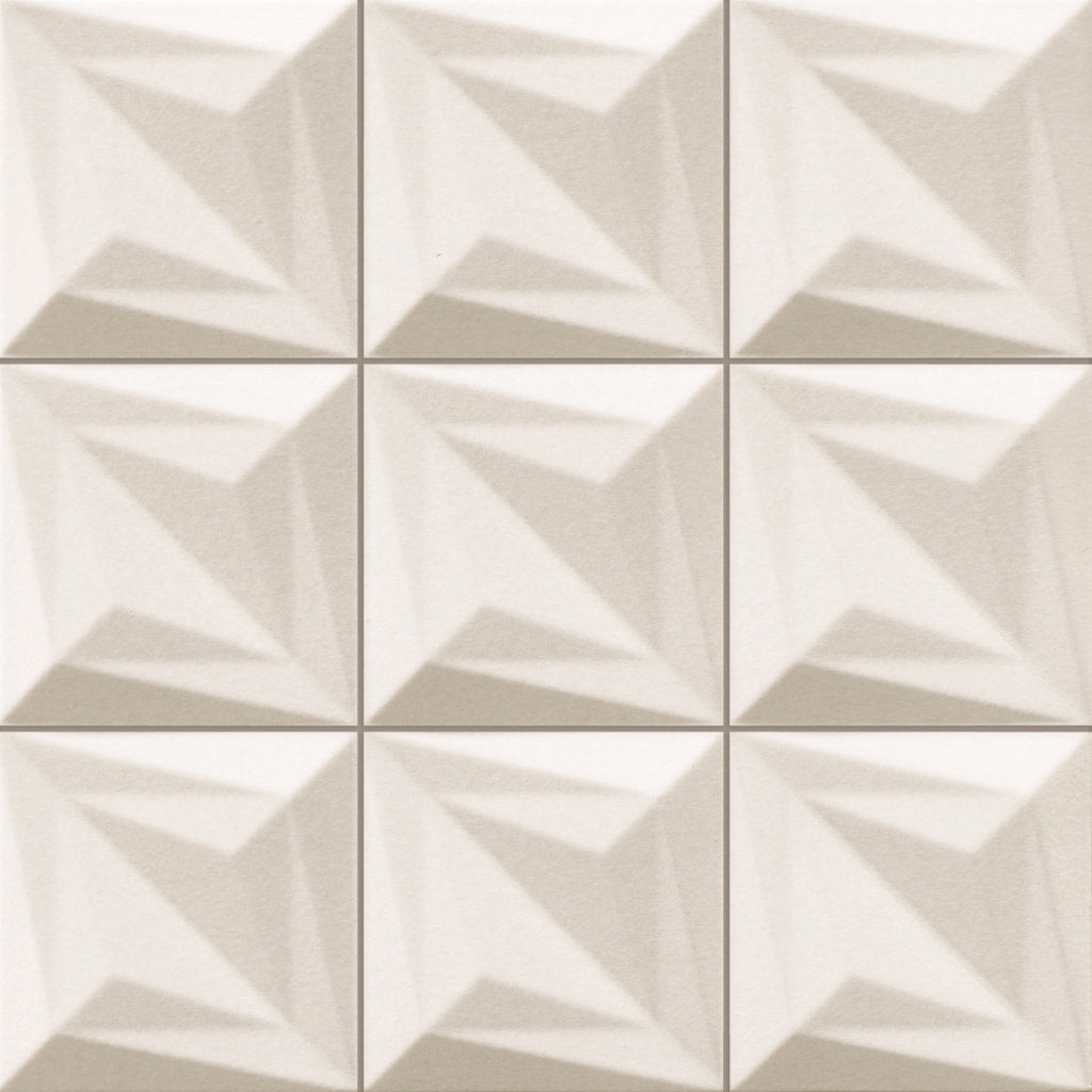 Delta White Triangle Tiles