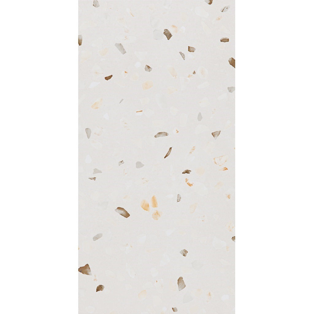 Doria White Terrazzo Floor Tiles