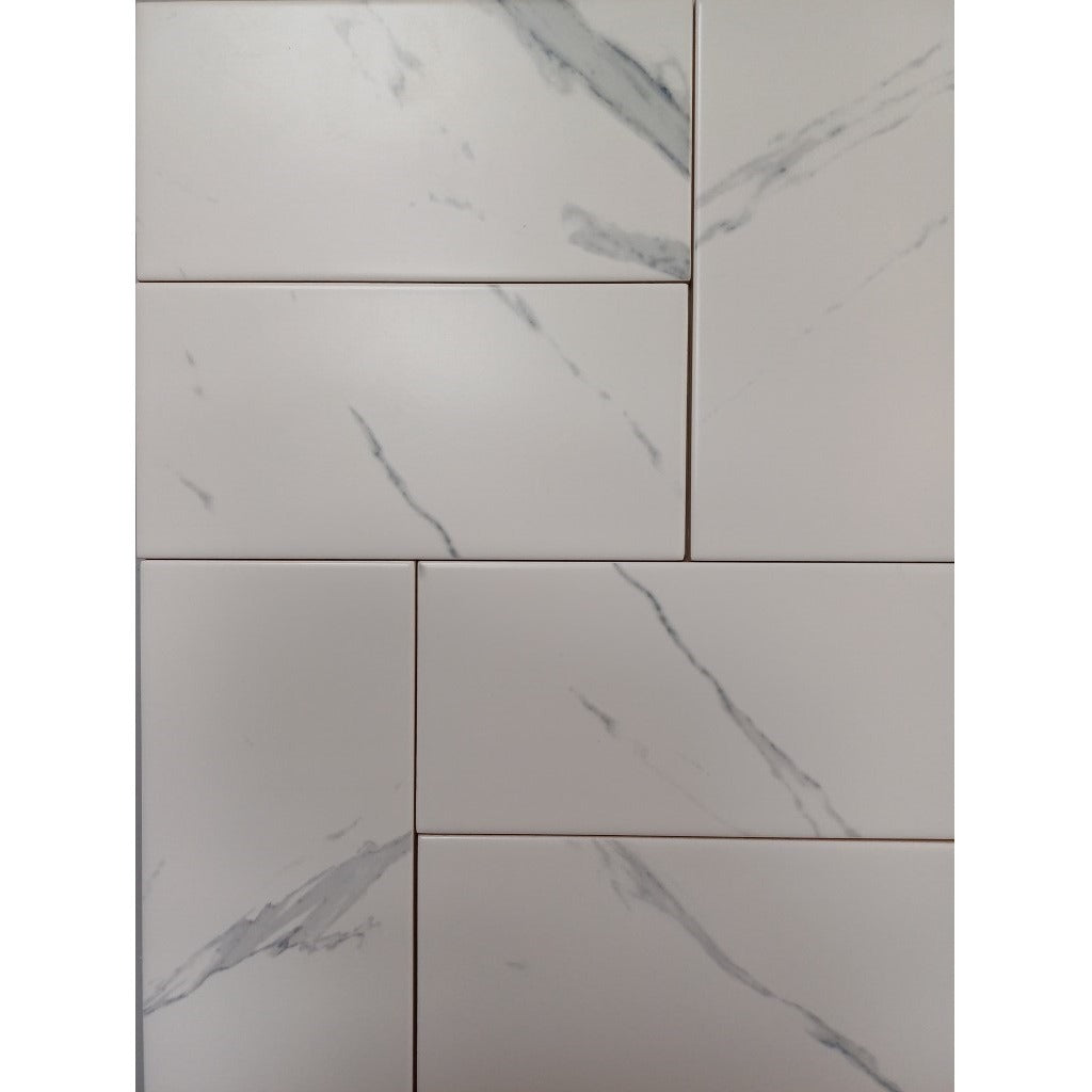 Flat Marble Subway Tiles - Matt