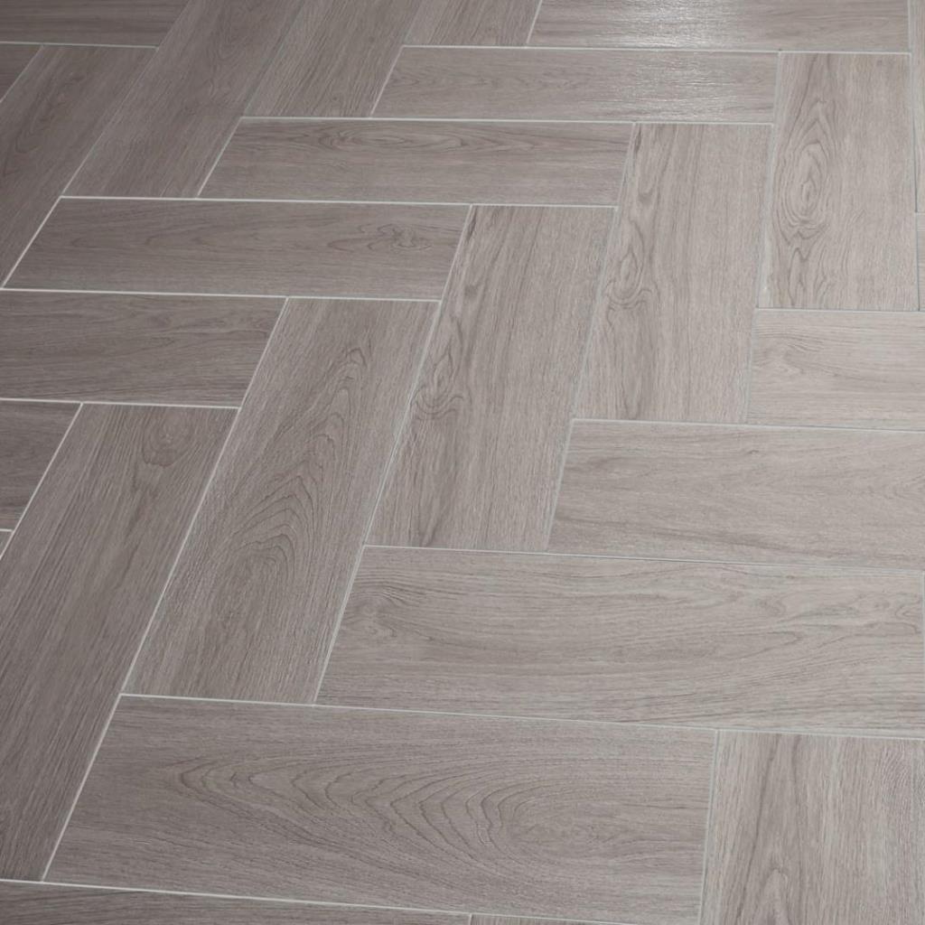 Fronda Dark Grey Ceramic Wood Tiles