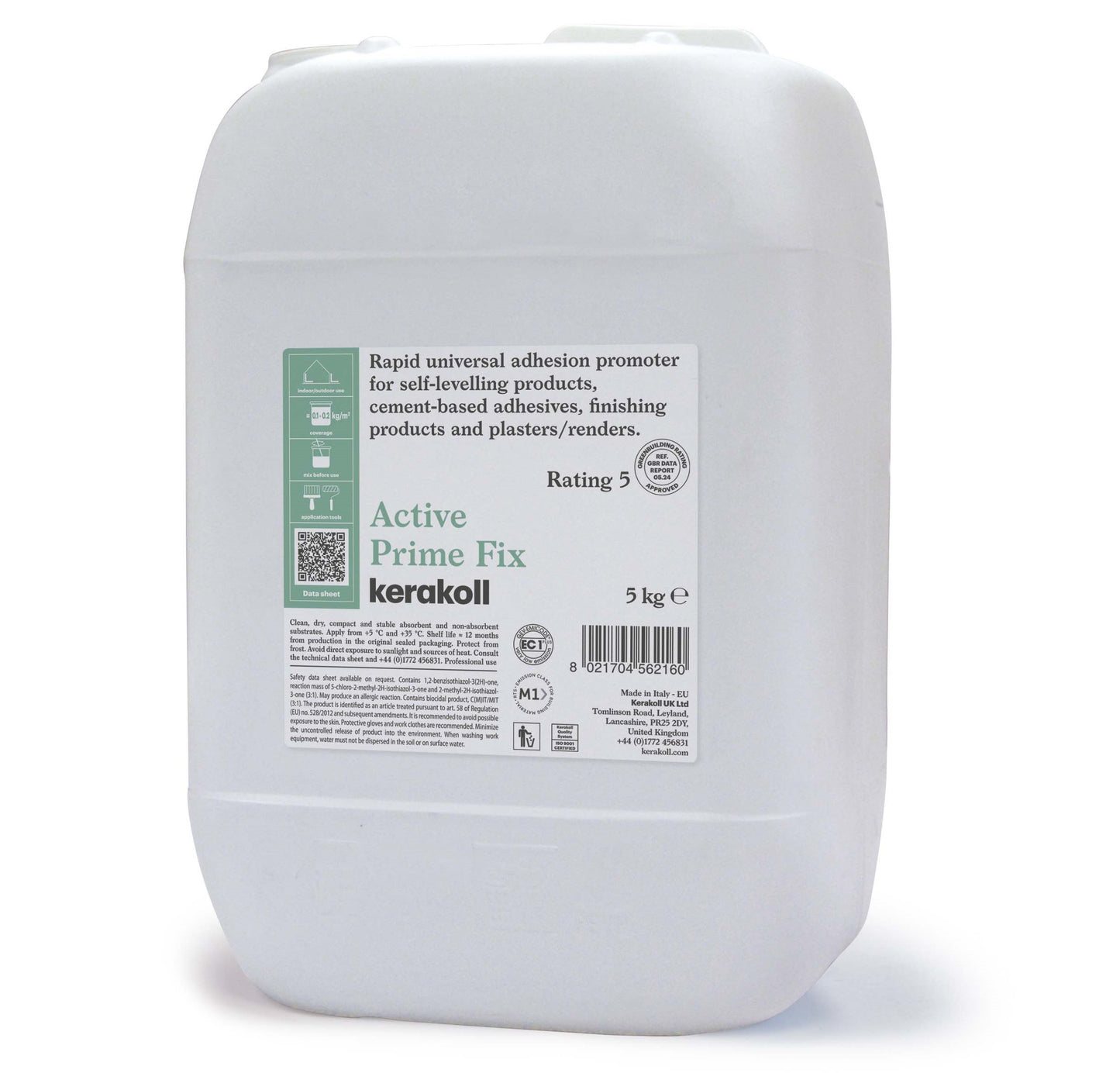 Kerakoll Active Prime Fix Rapid Universal Adhesion Promoter - 5 Kilo