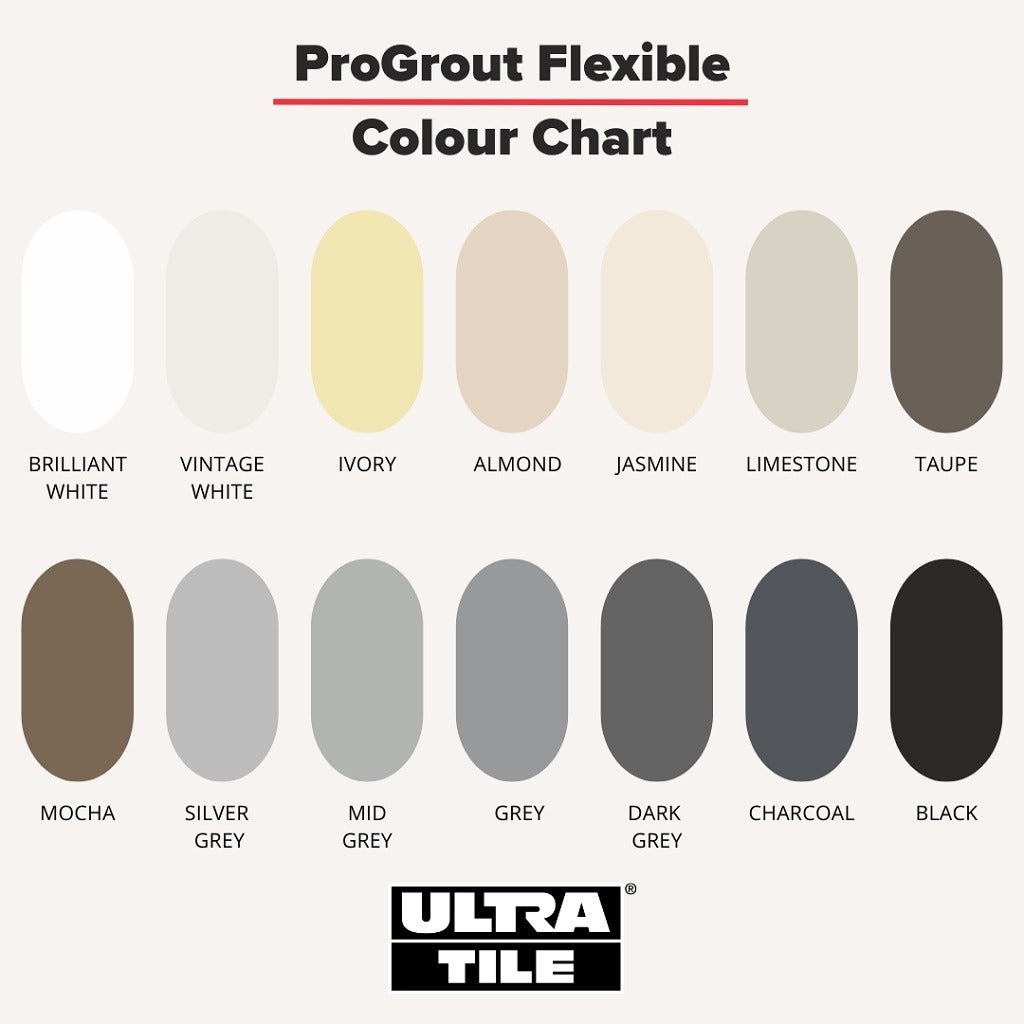 Ultra Tile ProGrout Flexible Brilliant White Grout 3kg