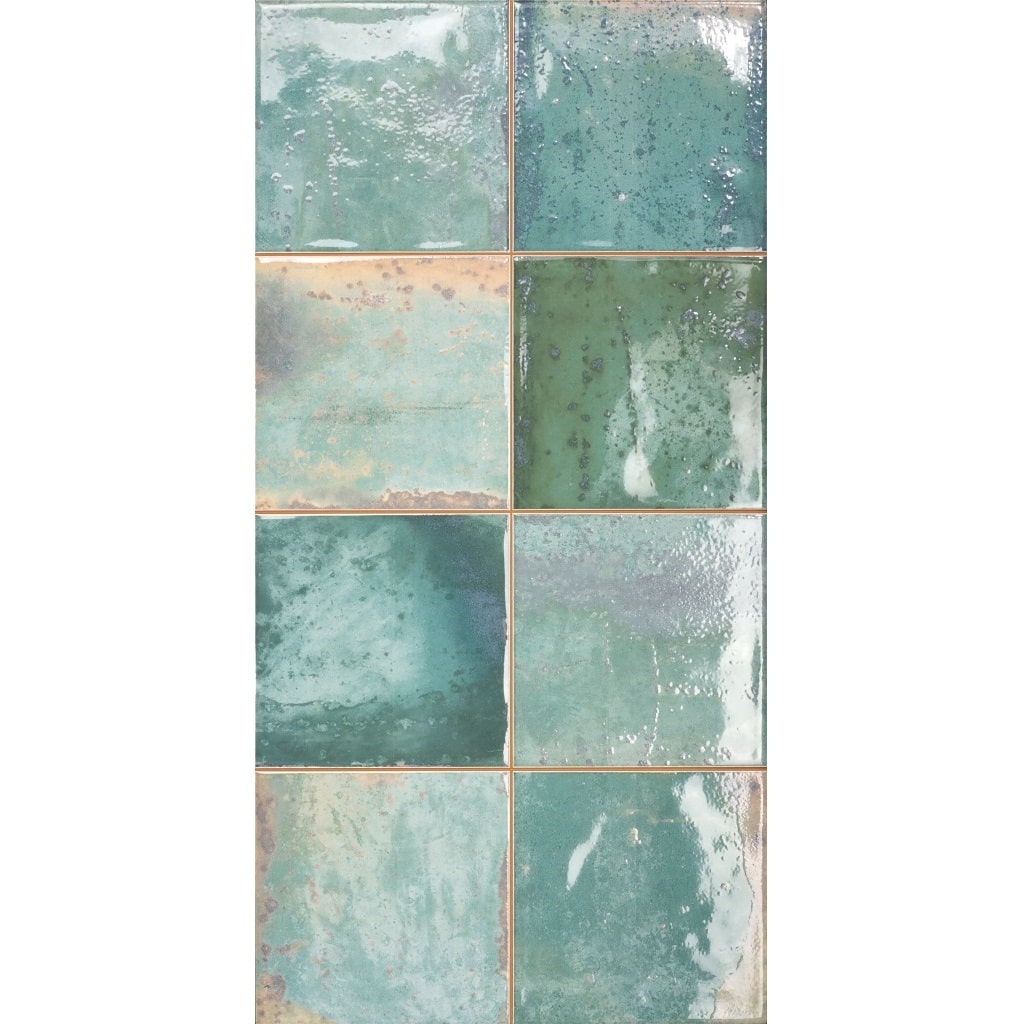 Provence Green Square Tiles
