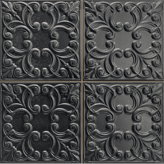 Tin Decorative Black Tiles