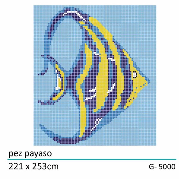 Swimming Fish Pool Mosaic Design