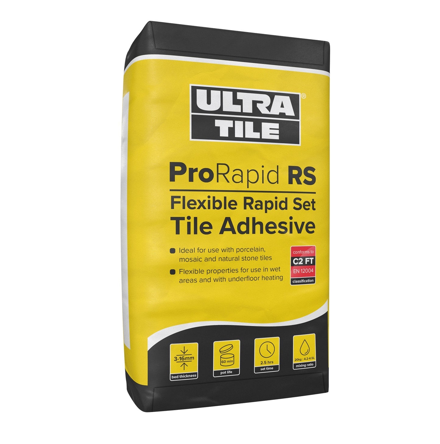 UltraTile ProRapid RS Polymer Flexible Rapid Set Adhesive