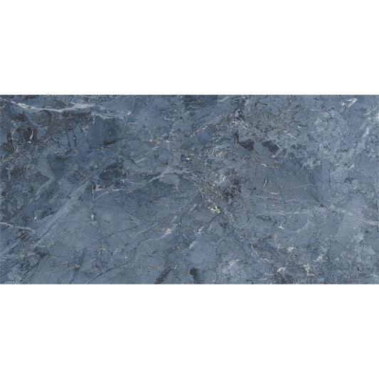 Onyx Dark Aqua Blue-Grey High Gloss Porcelain Tiles
