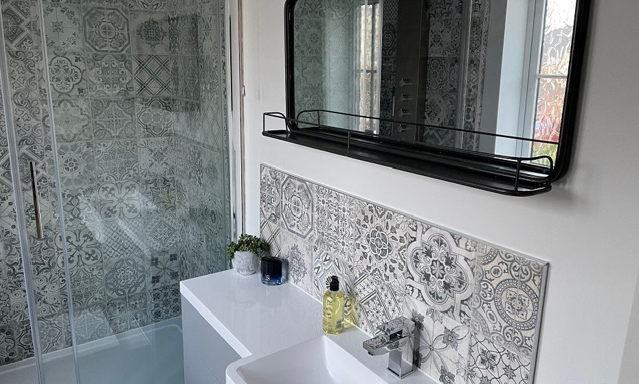 Craig's Charming Patchwork Tile Bathroom