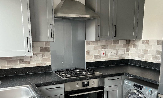 Zoe's Grey Kitchen Splashback Tiles