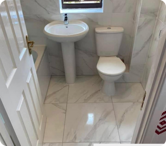Moroccan Patterned Tiles Floor Transformation