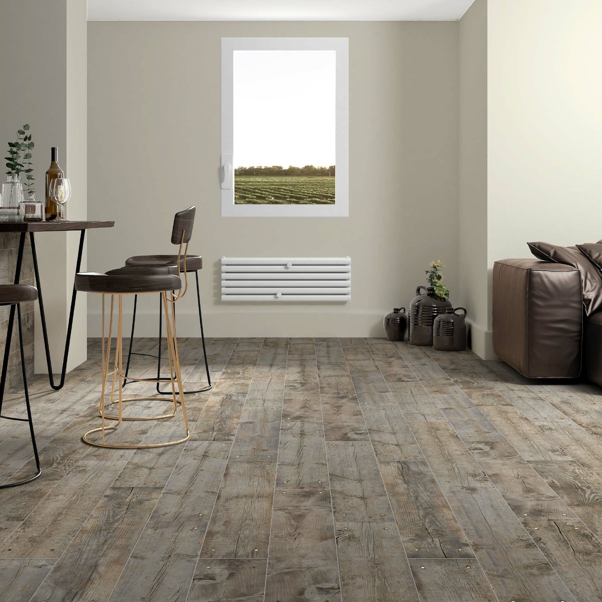 Bois Porcelain Grey Wood Tiles - Matt