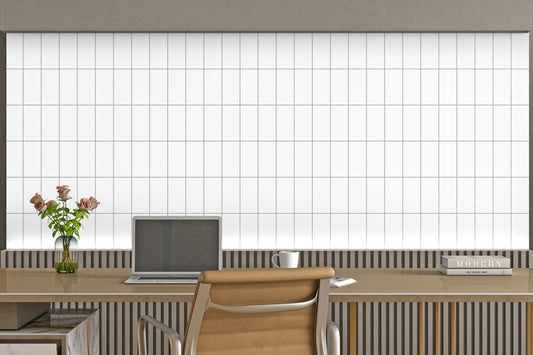 White Flat Subway Tiles - Matt