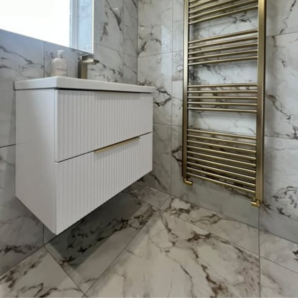 Safari Statuario Marble Effect Tiling