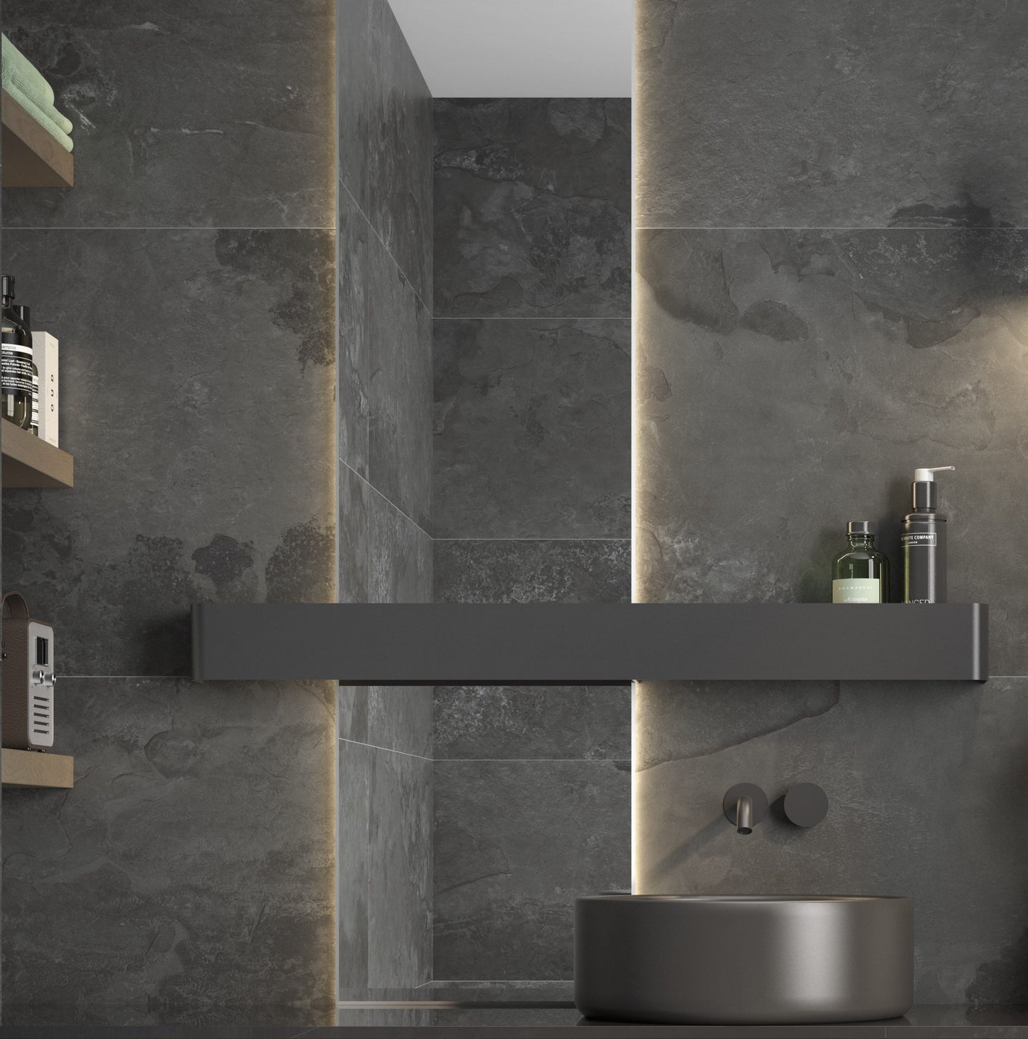 Cumbria Black Slate Effect Tiles