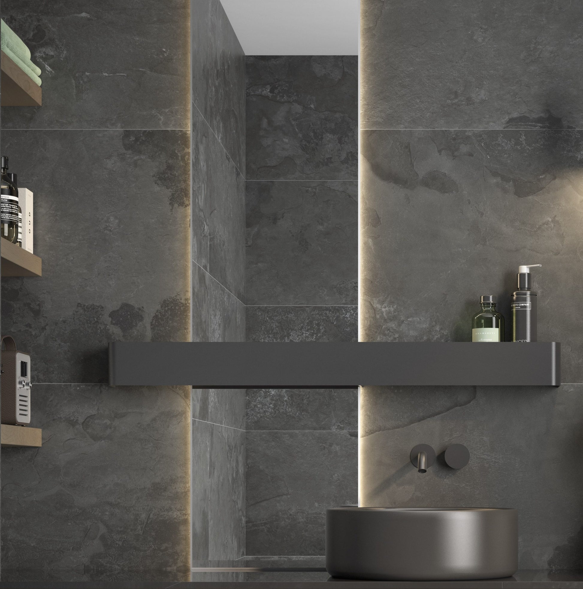 Cumbria Black Slate Effect Tiles