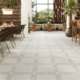 Cut Sample: Grace Stone White Porcelain Matt Floor Tiles