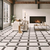 Cut Sample: Grace Black Porcelain Matt Floor Tiles