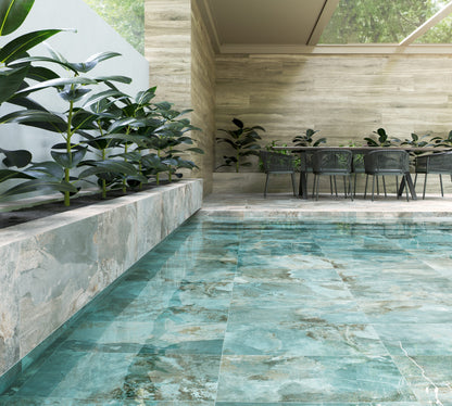 Slate Way Green Matt Porcelain Wall & Floor Tiles