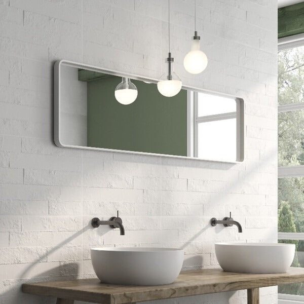 Adine White Textured Ceramic Tiles