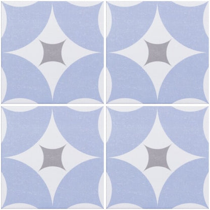 Agora Blue Patterned Floor Tiles