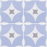 Agora Blue Patterned Floor Tiles