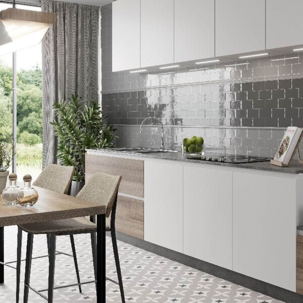 Agora Grey and White Pattern Tiles ?- Matt