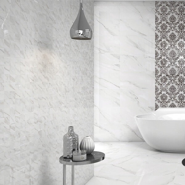 Agora White Decorative Tiles