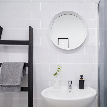 Alba White Subway Tiles - Room Setting