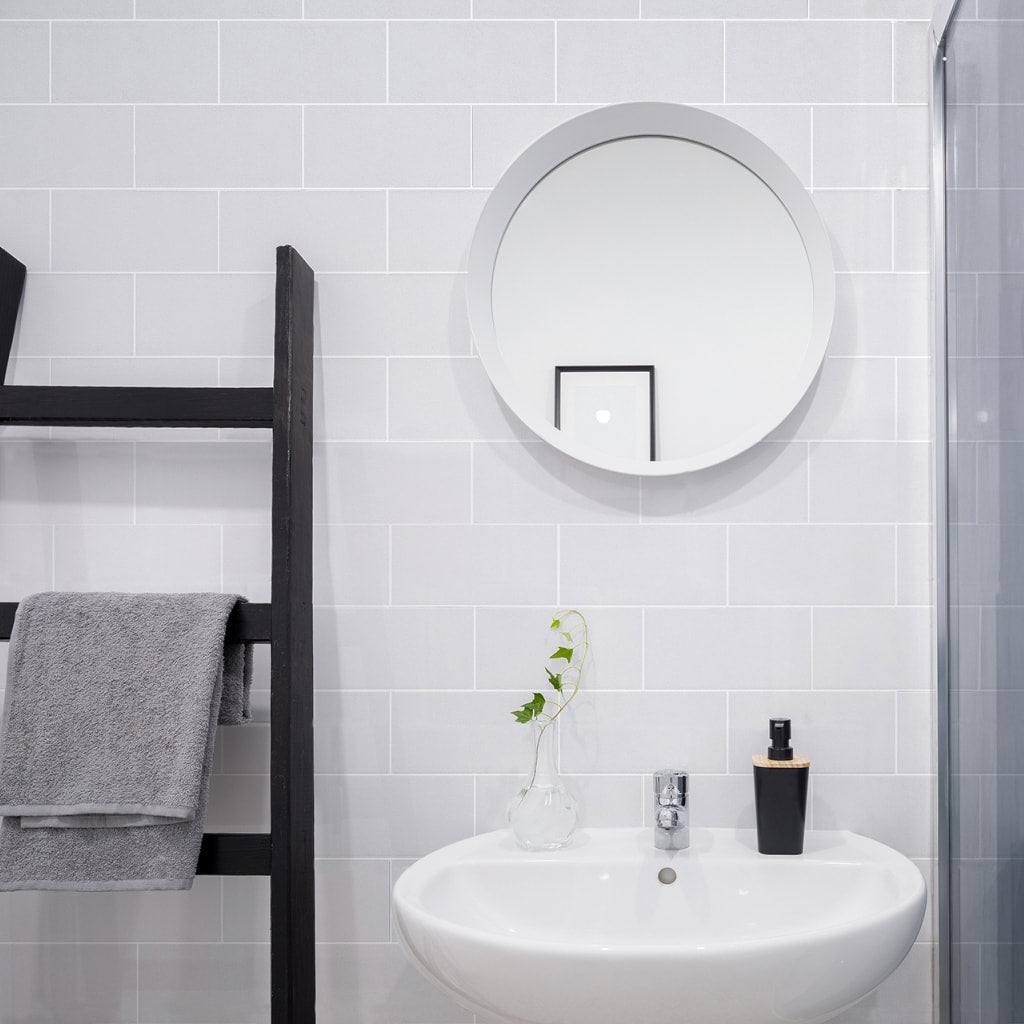 Alba White Subway Tiles - Room Setting