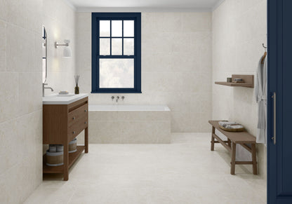 Alba Stone Ivory Porcelain Wall & Floor Tile