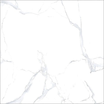 Alpine White Marble Gloss Tiles 600x600