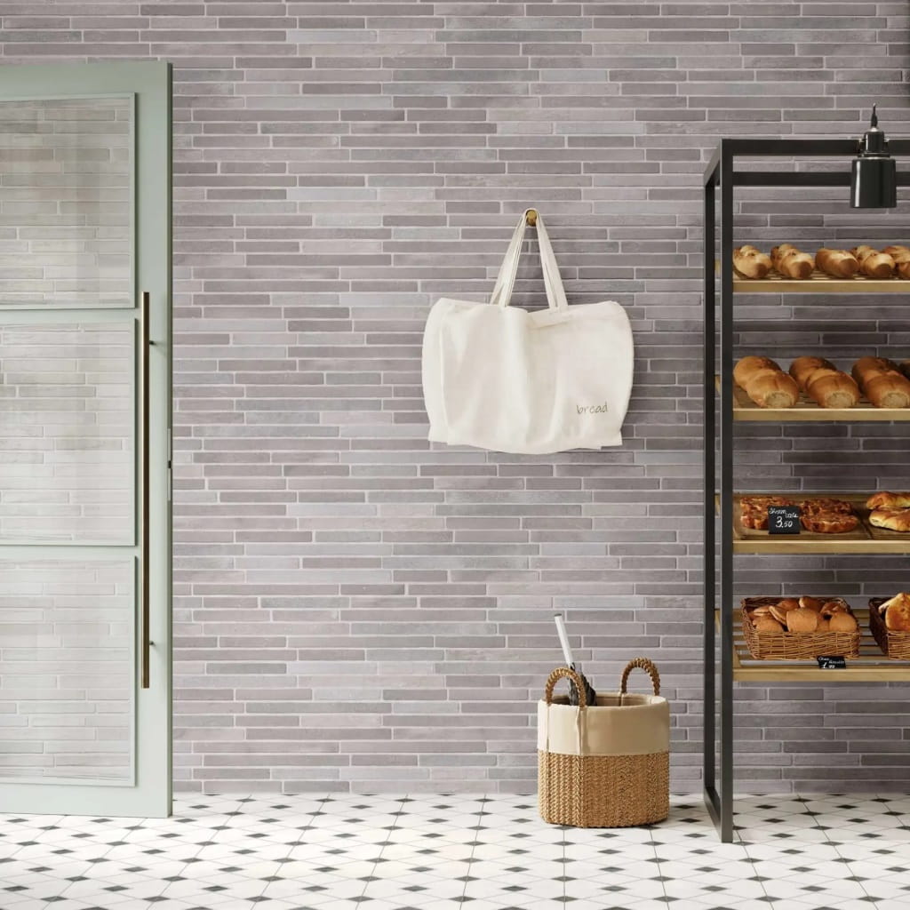 Amsterdam Grey Rustic Tiles - Room Setting