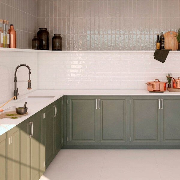 Artistic Light Cream Rustic Brick Tiles