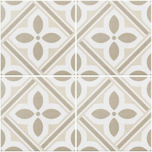 Atenea Beige Pattern Tiles - Matt