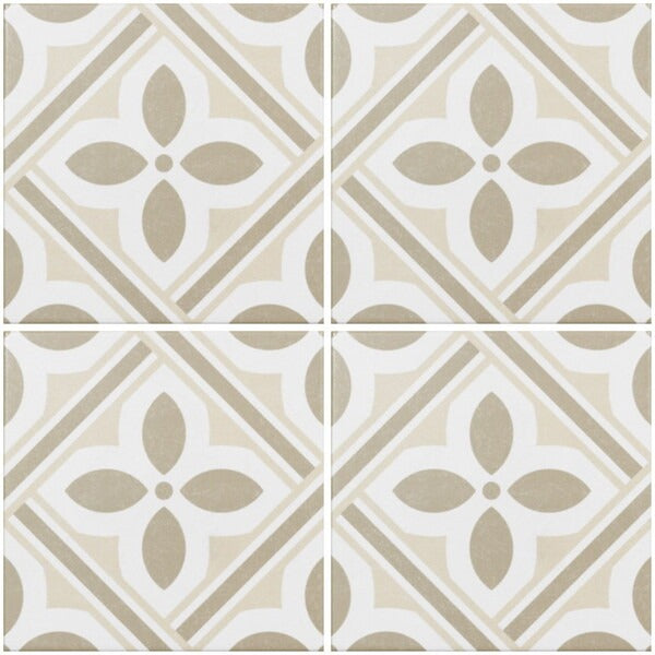 Atenea Beige Pattern Tiles - Matt