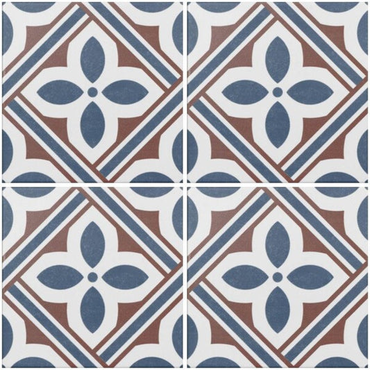 Atenea Blue and White Floor Tiles
