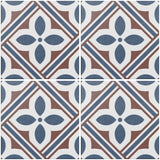 Cut Sample: Atenea Blue and White Floor Tiles