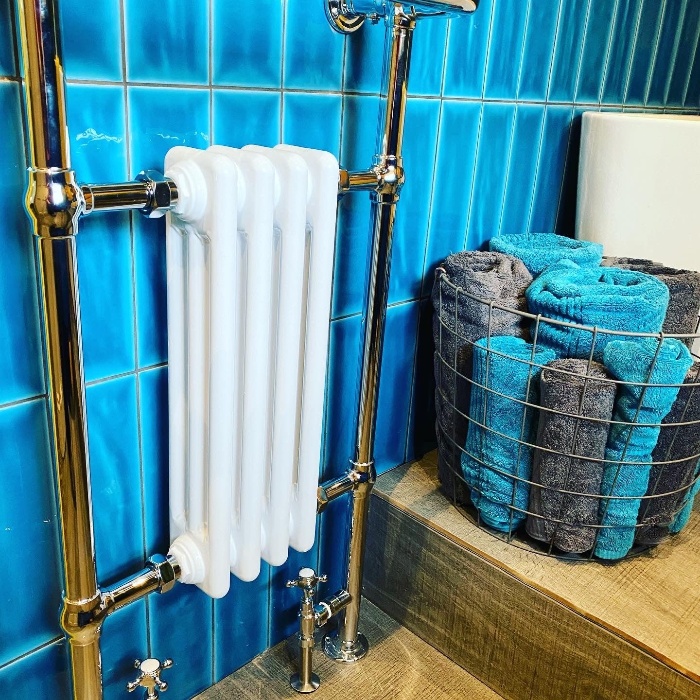 Avila Blue Metro Tile Bathroom