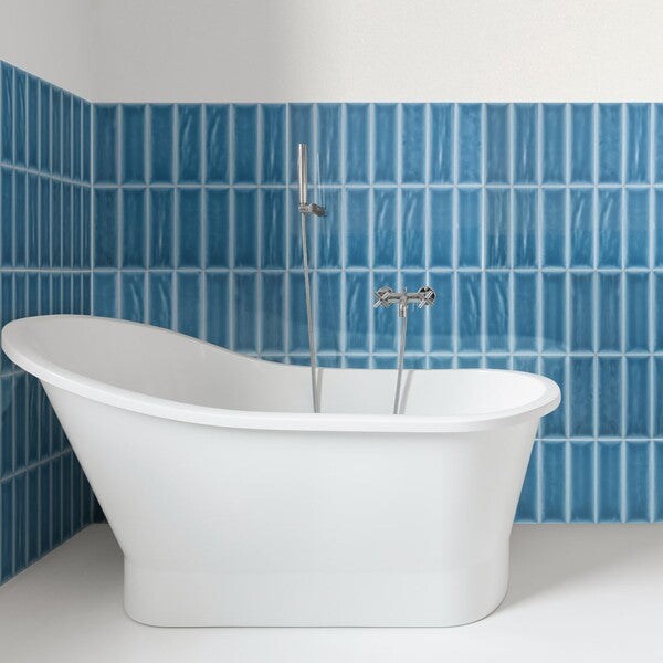 Cut Sample: Avila Dark Blue Metro Tiles