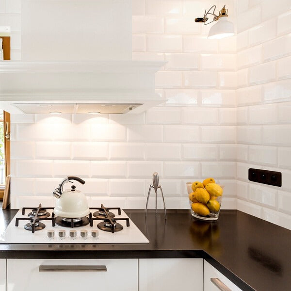 Avila Cream Metro Ceramic Wall Tiles - Flat Brick Tiles