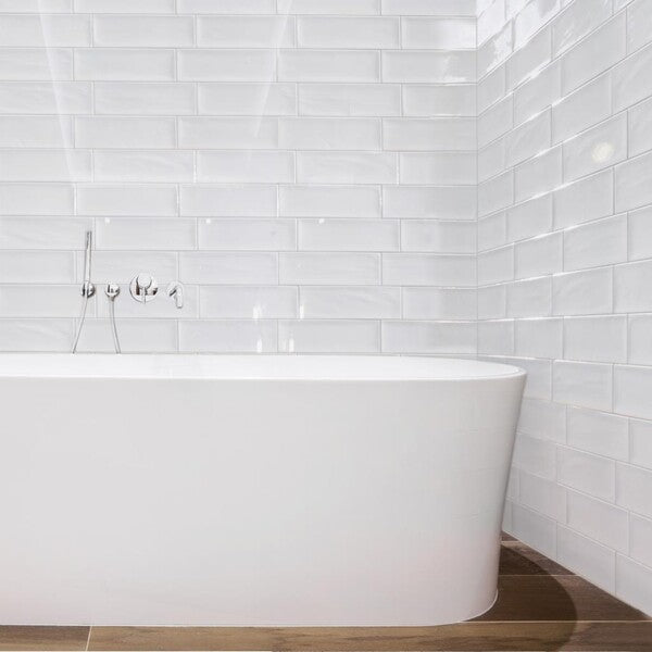 Avila Flat White Metro Tiles