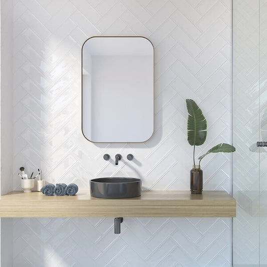 Avila Flat White Metro Tiles