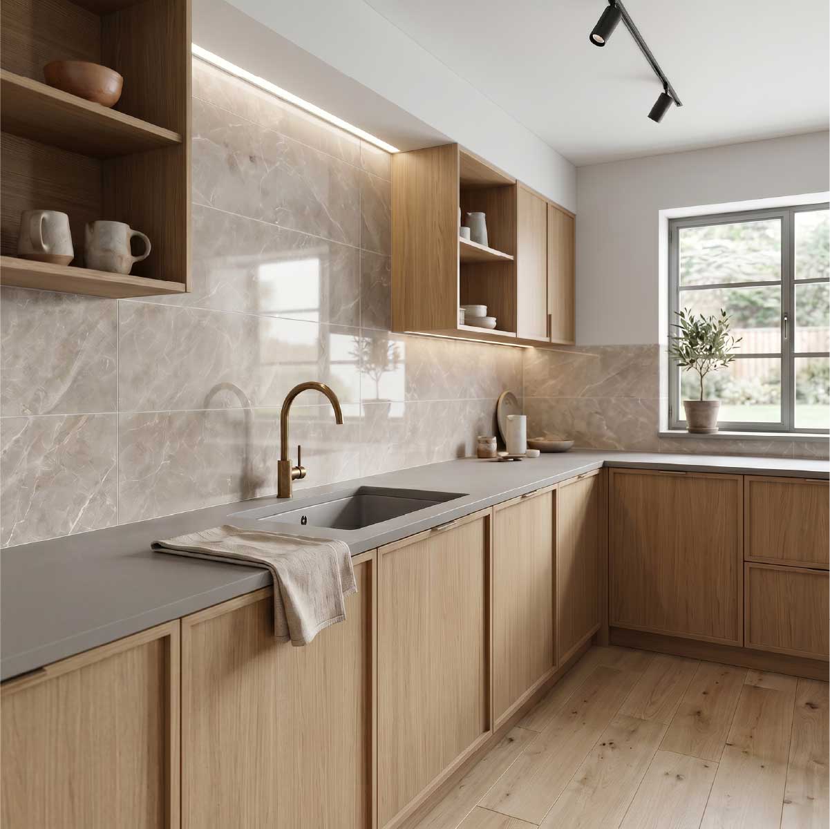 Buckingham Taupe Ceramic Wall Tiles