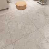 Cut Sample: Positano Cream Stone Effect Porcelain Floor Tiles