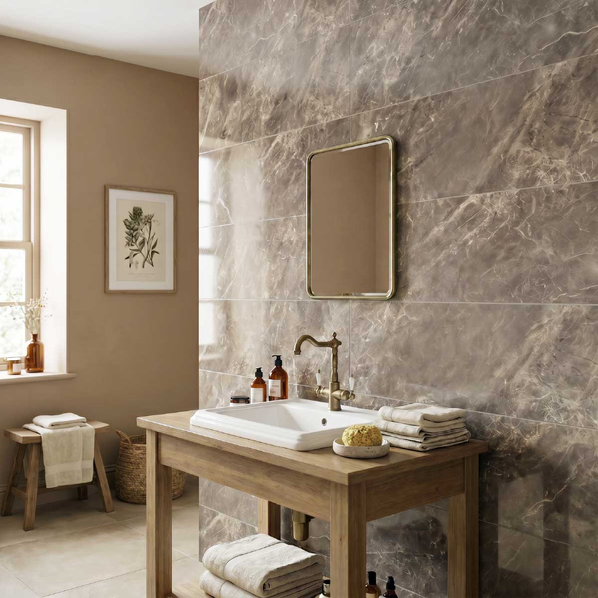 Buckingham Brown Ceramic Wall Tiles