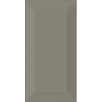 Mini Metro Bevelled Tiles - Smoke Grey, Gloss 